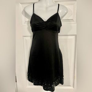 NWOT satin Guess embellished slip mini dress size 1